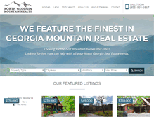 Tablet Screenshot of northgeorgiamountainrealty.com